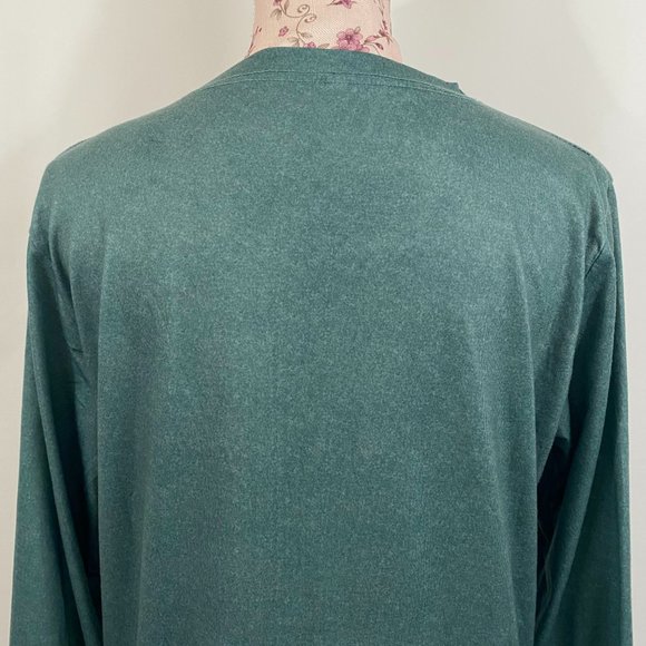 sz:M Teal Long Sleeve Donkey Graphic Pullover Top - Picture 7 of 10